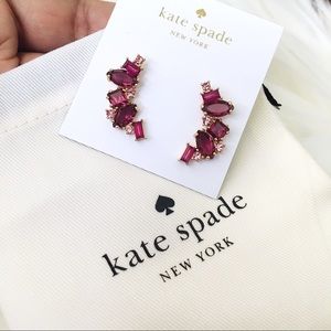 ♠️ Kate Spade Berry Multi Cluster Pave Earrings